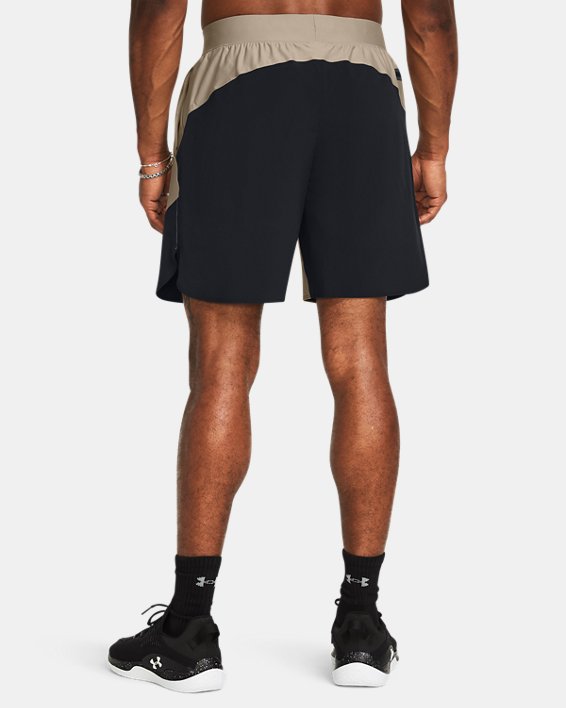 Men's UA Vanish Elite Hybrid Shorts in Brown image number 1